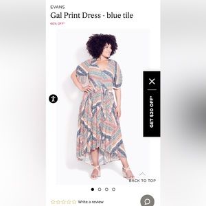 Bnwt Dress- Size 20 but fits larger